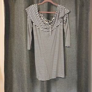 ASOS maternity off the shoulder dress